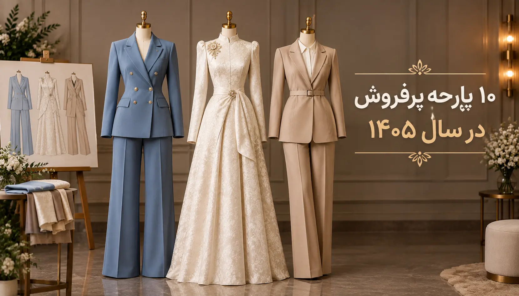 ۱۰ پارچه پرفروش در سال ۱۴۰۵، معرفی محبوبترین پارچههای بازار ایران(+ راهنمای خرید عمده)